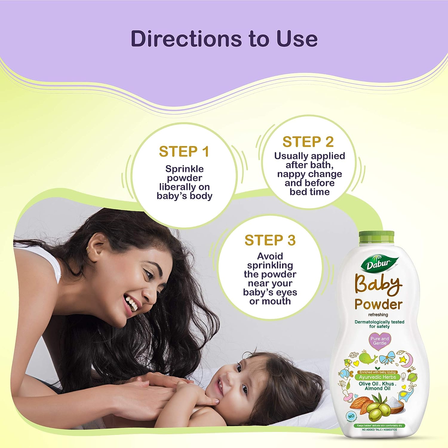 Dabur Baby Powder Refreshing, 300 g-5.webp